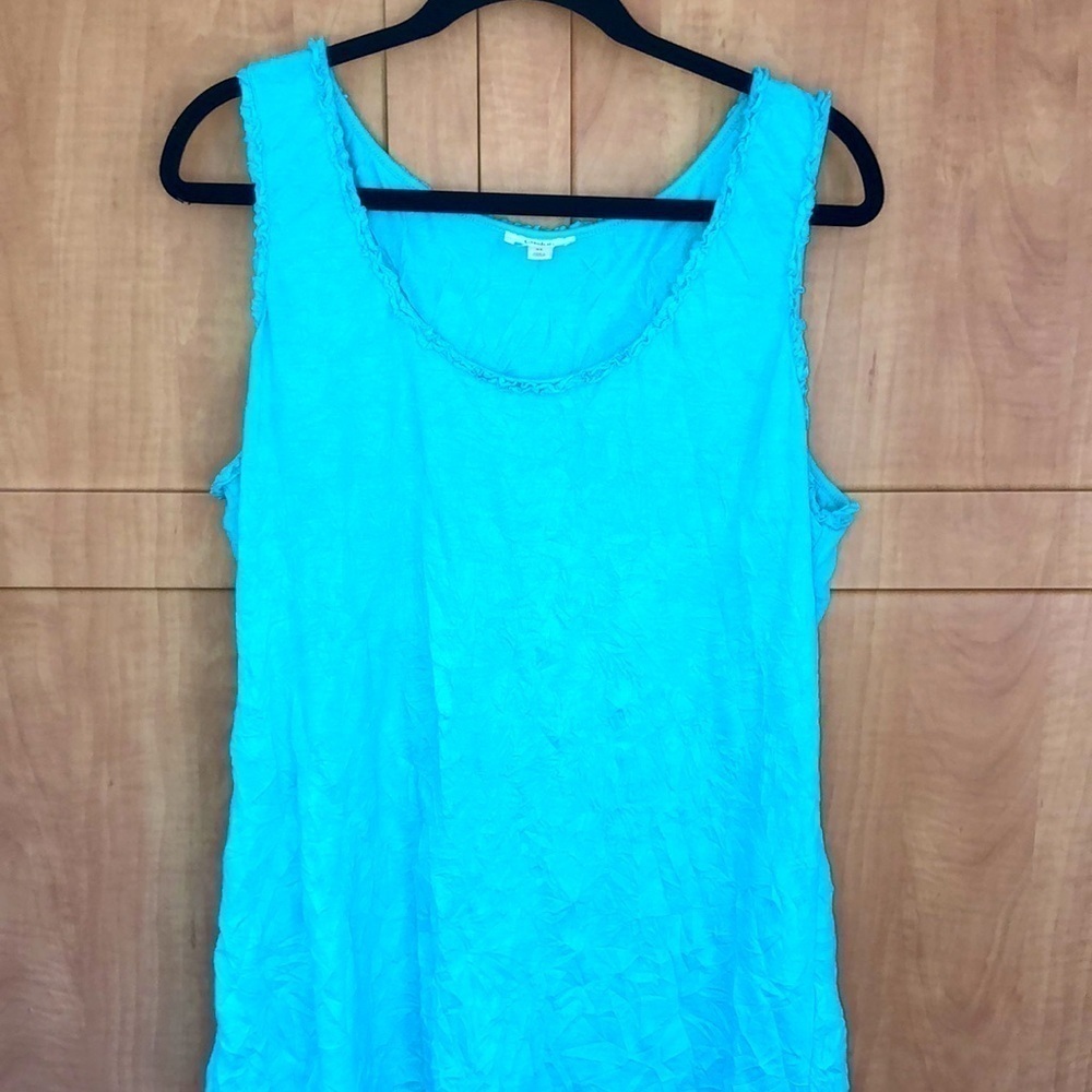 Nordstrom Caslon Tank with Pintuck Texture Fabric Ladies size XL